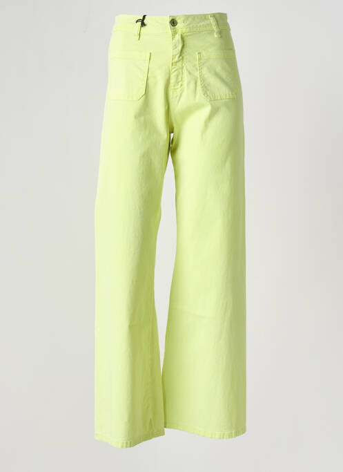 Blugi cu croială evazată verde PLEASE femeie