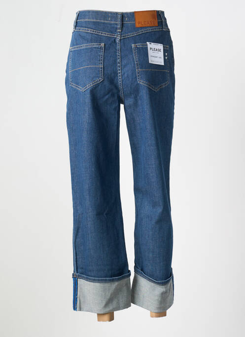 Blugi cu croială dreaptă albastru PLEASE femeie