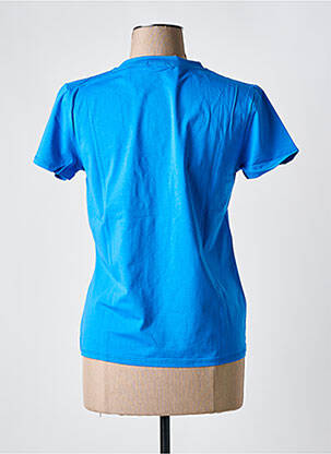 Tricou elasticitate mâneci scurte albastru PM MERE & FILLE femeie