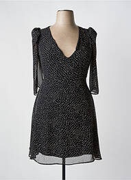 Rochie midi mâneci 3/4 mâneci 3/4 negru CATRAZA femeie
