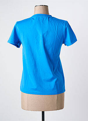 Tricou croială dreaptă mâneci scurte albastru PM MERE & FILLE femeie
