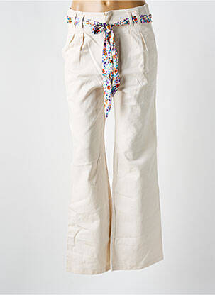 Blugi cu croială evazată bej SEASON femeie