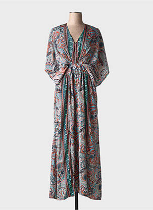 Rochie lungă mâneci scurte mâneci scurte gri GOLD & SILVER femeie