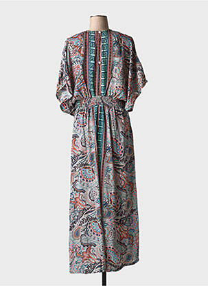 Rochie lungă mâneci scurte mâneci scurte gri GOLD & SILVER femeie