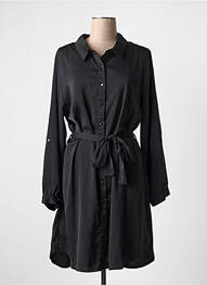 Rochie midi mâneci lungi mâneci lungi negru NOOGAT femme