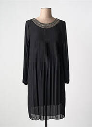 Rochie midi mâneci lungi mâneci lungi negru NEW COLLECTION femme