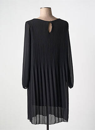 Rochie midi țesătură crep mâneci lungi negru NEW COLLECTION femeie