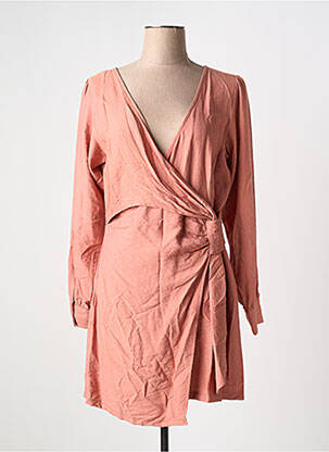 Rochie scurtă mâneci lungi mâneci lungi portocalie RUE DES ABBESSES femeie