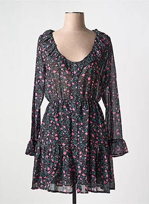 Rochie scurtă mâneci lungi mâneci lungi negru ADILYNN femeie