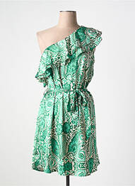 Rochie midi croială fluidă fără mâneci verde IKOONE&BIANKA femeie