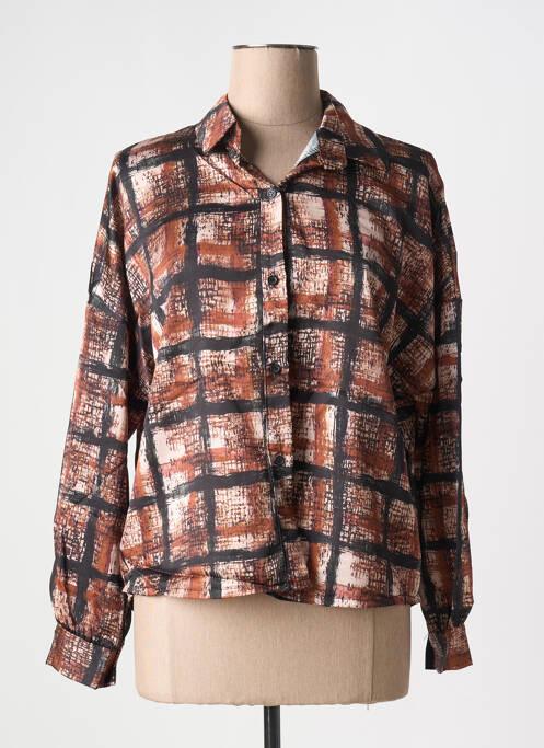 Cămașă maro ADILYNN femeie