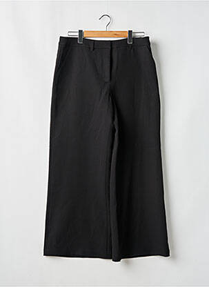 Pantalon drept închidere cu fermoar sub clapetă cu cârlig negru CLUB L LONDON femeie