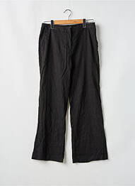 Pantalon drept închidere cu fermoar sub clapetă cu cârlig negru BOA femme