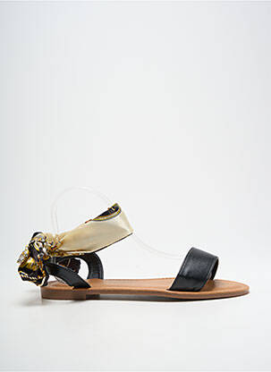 Sandale/Pantofi decupați negru QUEEN femeie