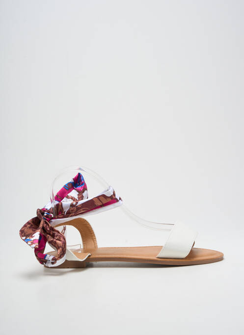 Sandale/Pantofi decupați alb QUEEN femeie