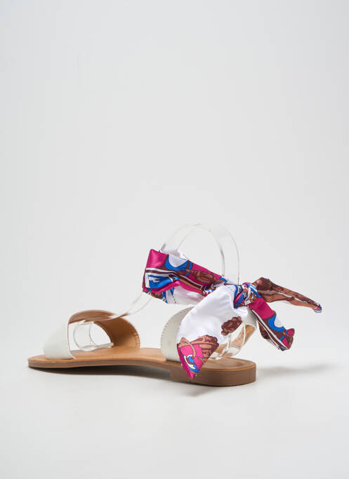 Sandale/Pantofi decupați alb QUEEN femeie