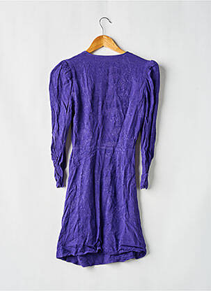 Rochie midi croială fluidă mâneci lungi violet LOS ANGELES femeie