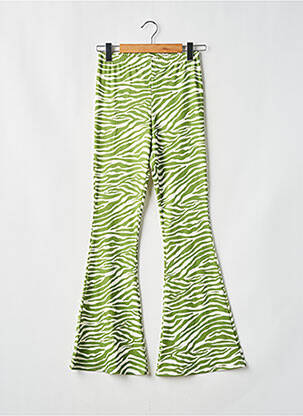 Pantalon evazat talie elastică verde NASTY GAL femeie