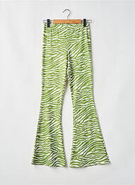 Pantalon evazat talie elastică verde NASTY GAL femeie
