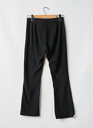 Pantalon drept închidere cu fermoar sub clapetă cu cârlig negru BERSHKA femeie
