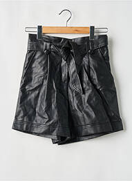 Șort închidere cu fermoar sub clapetă cu nasturi negru GRACE & MILA femme
