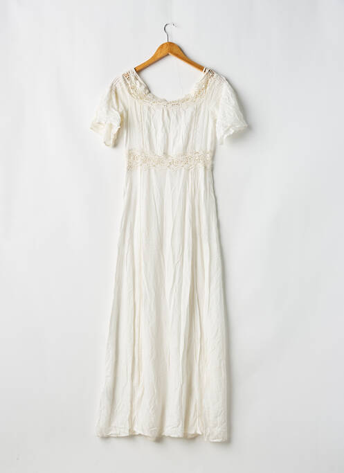 Rochie lungă alb ZARA TRAFALUC femeie