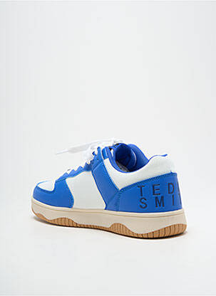 Adidași material neted vârf rotund albastru TEDDY SMITH bărbat