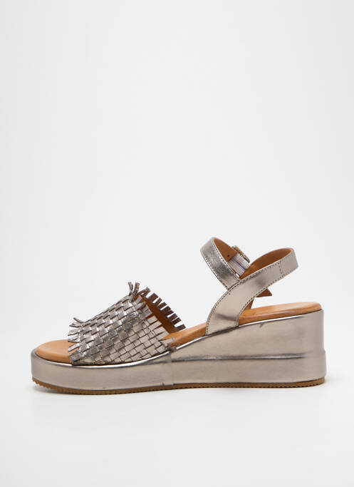 Sandale/Pantofi decupați argintiu COCO ET ABRICOT femeie