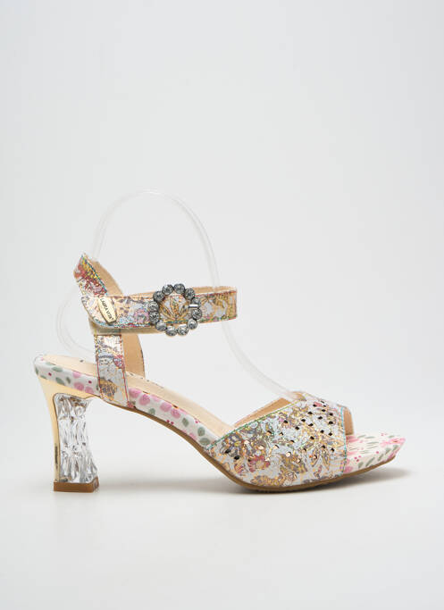 Sandale/Pantofi decupați bej LAURA VITA femeie