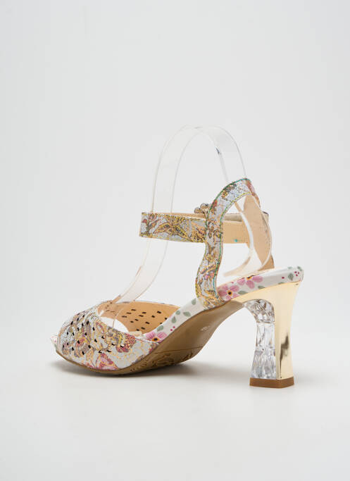 Sandale/Pantofi decupați bej LAURA VITA femeie