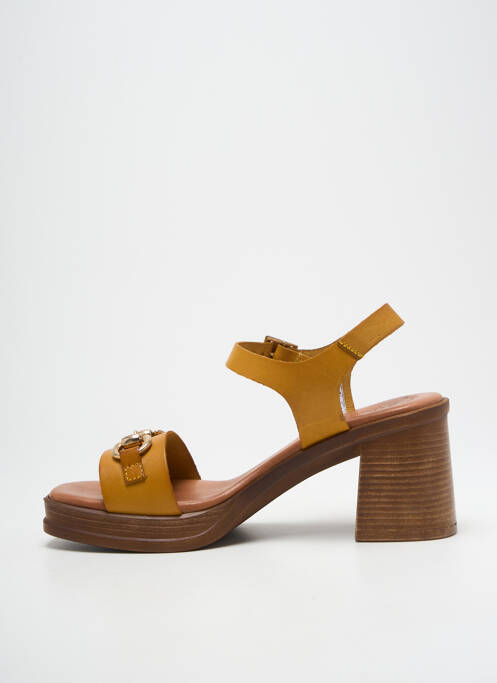 Sandale/Pantofi decupați galben EVA FRUTOS femeie