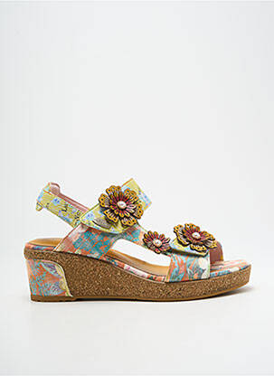 Sandale/Pantofi decupați verde LAURA VITA femeie