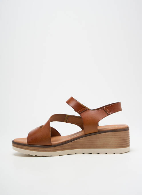 Sandale/Pantofi decupați maro MARILA femeie