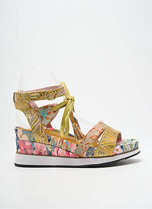 Sandale/Pantofi decupați galben LAURA VITA femeie