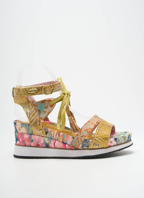 Sandale/Pantofi decupați galben LAURA VITA femeie