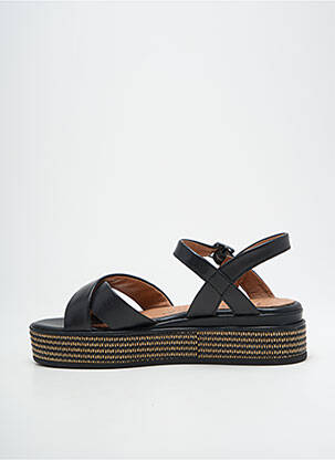 Sandale/pantofi decupați material neted toc de 4 la 6 cm negru MARCO TOZZI femeie