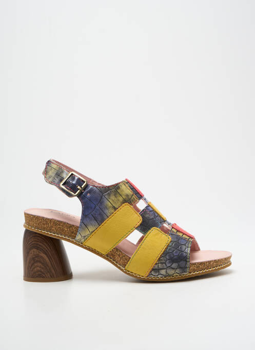 Sandale/Pantofi decupați galben LAURA VITA femeie