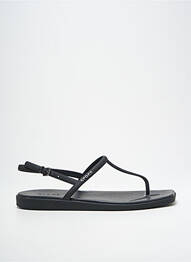 Șlapi închidere cu buclă(e) toc plat până la 3 cm negru CROCS femme