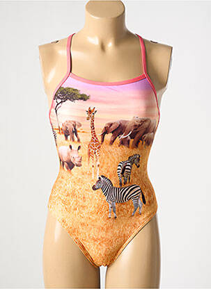 Costum de baie dintr-o singură piesă portocaliu FUNKITA femeie