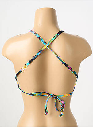 Sutien de costum de baie elasticitate sutien balconet cu decolteu înalt negru FUNKITA femeie