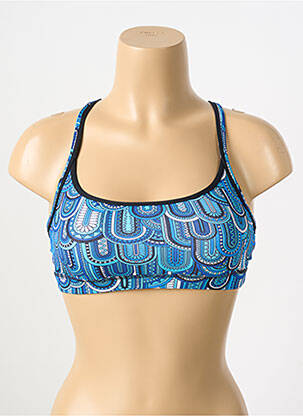 Sutien de costum de baie elasticitate sutiene albastru FUNKITA femeie