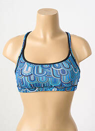 Sutien de costum de baie elasticitate sutiene albastru FUNKITA femme
