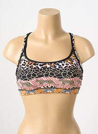 Sutien de costum de baie elasticitate sutiene negru FUNKITA femme