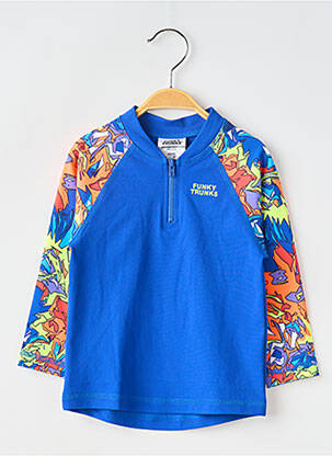 Costum de baie dintr-o singură piesă albastru FUNKY TRUNKS băiat