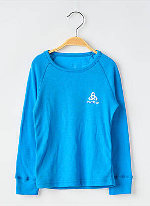 Tricou mâneci lungi mâneci lungi albastru ODLO copil
