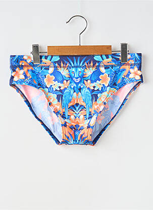 Slip de baie efect material satinat albastru FUNKY TRUNKS bărbat