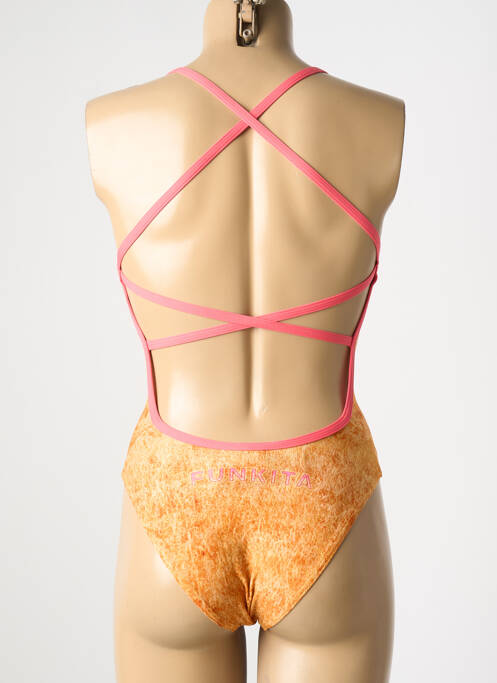 Costum de baie dintr-o singură piesă portocaliu FUNKITA femeie