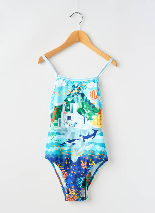 Costum de baie dintr-o singură piesă albastru FUNKITA fată