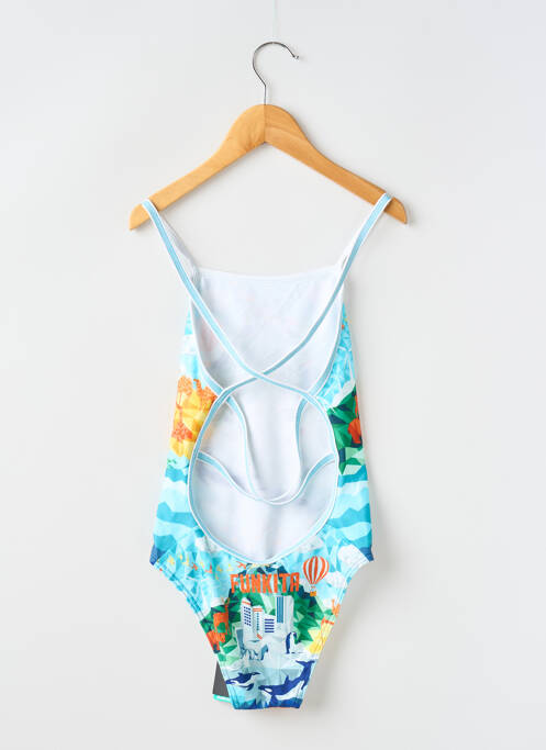 Costum de baie dintr-o singură piesă albastru FUNKITA fată