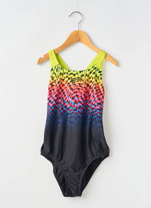 Costum de baie dintr-o singură piesă negru SPEEDO fată